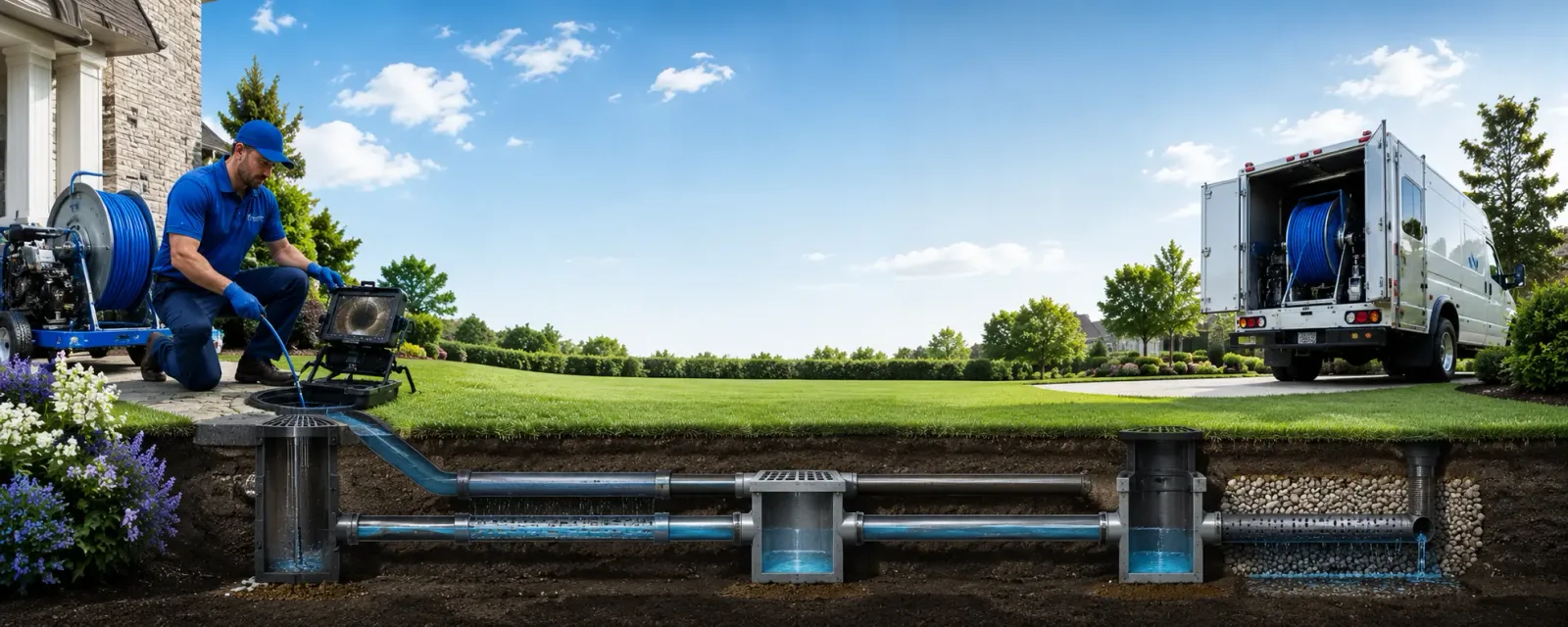 Outdoor drain cleaning information for Gates, OR